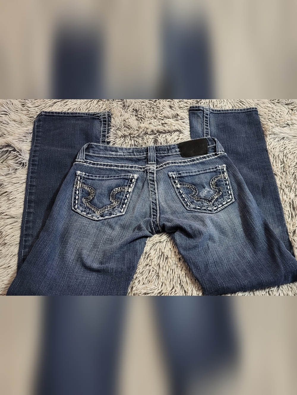 Big Star 26x30 Sweet Boot Ultra Low Embellished Pocket Jeans